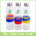 500ml glass water bottle with silicone sleeve